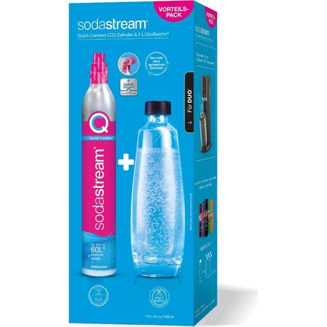 SodaStream Quick Connect CO2 Zylinder& 1l Glasflasche (1/9)