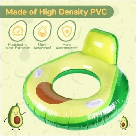 Avocat Flotteur Gonflable de Piscine, 100CM Radeau de Natation Gonflable en pvc Bouée de Bain Géante Water Fun pour Filles Garçons Piscine Sports Nautiques Été Plage Faire la Fête (1/3)