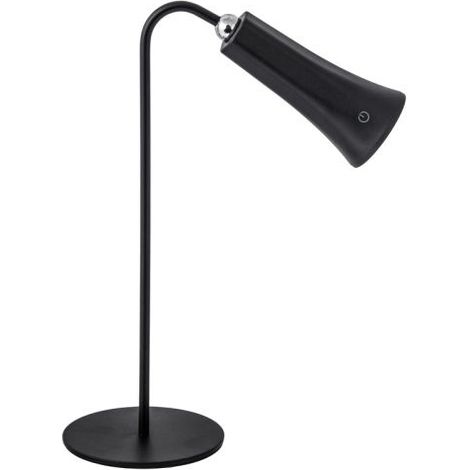 LAMPADA LED RICARICABILE DA TAVOLO ALICE NERO 12 PZ