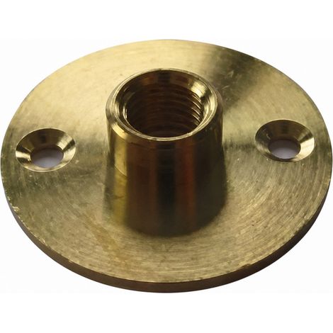 Raccord à plaque laiton, mâle, pas 10x1, diamètre 25 mm