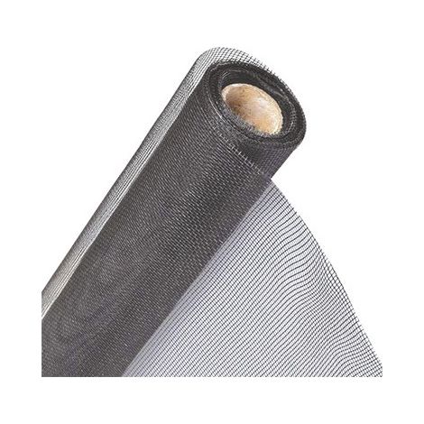Mosquitera de fibra de vidrio gris H 60 cm rollo 50 m