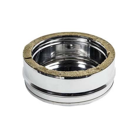 Tappo inox doppia parete cieco senza spurgo per scarico condensa, diametro di 150 - de 200 mm (1/5)