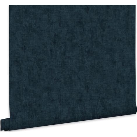 Laura Ashley Uni Vliestapete Blau 10mx52cm
