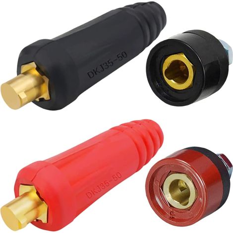 JSSEVN- pour  Ensemble de fiches et de douilles Raccord rapide Style  DKJ35-50 DKZ35-50 315 A mâle-femelle pour accessoires de machine à souder (1/5)