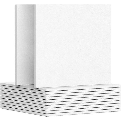 Lot de 12 panneaux acoustiques blancs de 30,5 x 30,5 x 0,8 cm (12 x 12 x 0,3 pouces) pour murs et plafonds, idéaux pour la maison et les studios d'enregistrement. (1/5)
