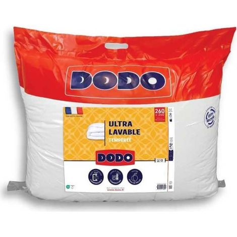 Piumino temperato DODO Ultra Lavable 300 g/m² al tatto pelle di pesca 240 x 260 cm bianco 4 stagioni
