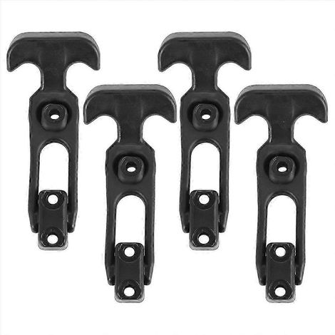 4 poignées en T avec loquets de tiroir en caoutchouc flexible compatibles avec les boîtes à outils/réfrigérateurs (1/5)