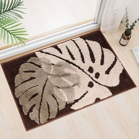 Indoor Doormat, Highly Absorbent, Non-Slip Front and Back Door for Indoor Use, Flat Profile, Machine Washable, Door Mat,5080cm (1/5)