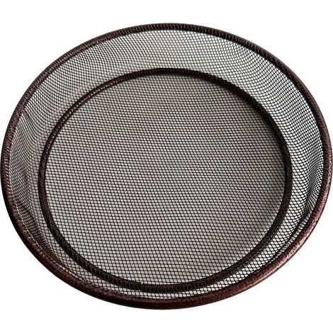 Plateau Mangeoire à Oiseaux Plateau d'alimentation grillagé Mangeoire à oiseaux en métal antirouille à plateau 17,5 x 16,3 x 3,3 cm pour Moineaux Inséparables Jardin Intérieur (1/5)
