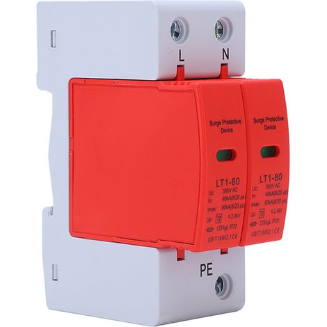 Parafoudre CC bipolaire 40 kA à 80 kA, dispositif de protection contre les surtensions pour le courant alternatif 385 V. (1/5)