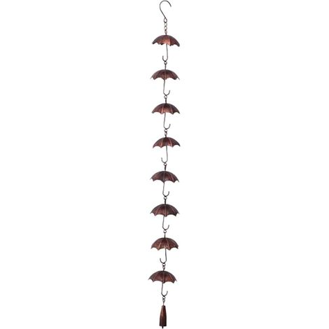 Catena per pioggia in metallo - Campana decorativa per grondaie - Installazione facile