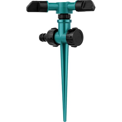 Gartensprinkler, automatischer Rasensprinkler, 360 Grad drehbarer Sprinkler, Wassersprüher, verstellbares Sprinkler-Bewässerungssystem (1/5)