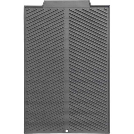 Tapis d'égouttoir en silicone antidérapant et résistant à la chaleur, tapis d'évier en silicone, séchage pratique et rapide, protè (1/3)