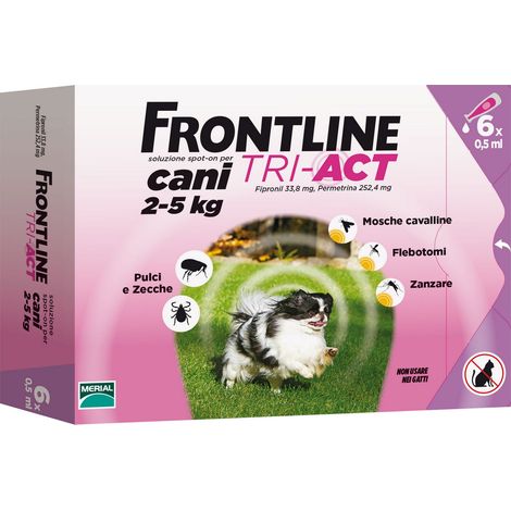 FRONTLINE TRI-ACT  CANI 2- 5 KG 6 PIPETTE OFF. SPECIALE (1/2)