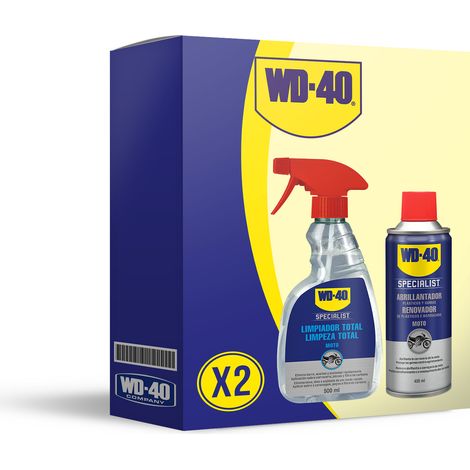 WD40 LOTE MOTO Abrillantador de silicona + limpiador total (1/5)