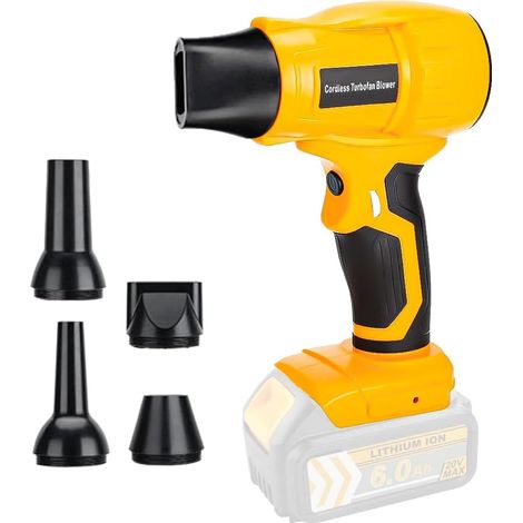 Mini souffleur d'air sans fil 350 W compatible avec batterie Dewalt XR 18 V, moteur haute vitesse 96 000 tr/min, compact et léger pour appareils électroniques, claviers, voitures, outils et nettoyage (1/5)