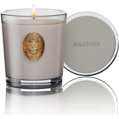 Duftkerze Kokosnuss im Glas, Sojawachs, 55h Brenndauer, Geschenk für Frauen & Männer