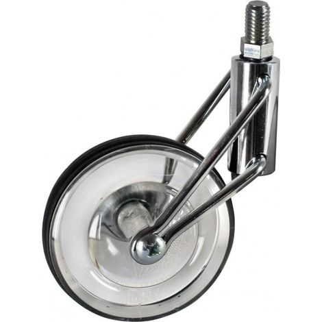 Roulette DESIGN pivotante Ø 78 mm TRANSPARENTE non marquant à tige filetée M8x15