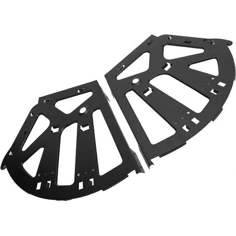 Charnière pour meuble à chaussures KIMISS en acier laminé à froid - Étagère rabattable à 3 niveaux, noire (1/5)