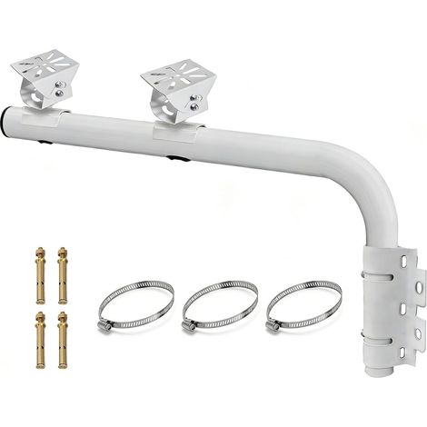 Universal Adjustable Surveillance Camera Bracket Dual Wall Mount 40cm with 2 Mounts for Indoor and Outdoor CCTV Security Surveillance System (1/5)