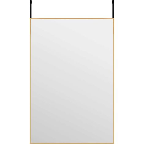 Maison Exclusive - Türspiegel Golden 40x60 cm Glas und Aluminium (1/4)