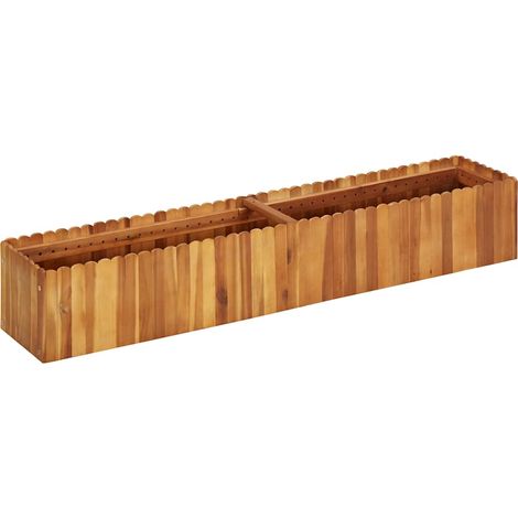 Letto Rialzato da Giardino 150x30x25 cm in Massello di Acacia vidaXL