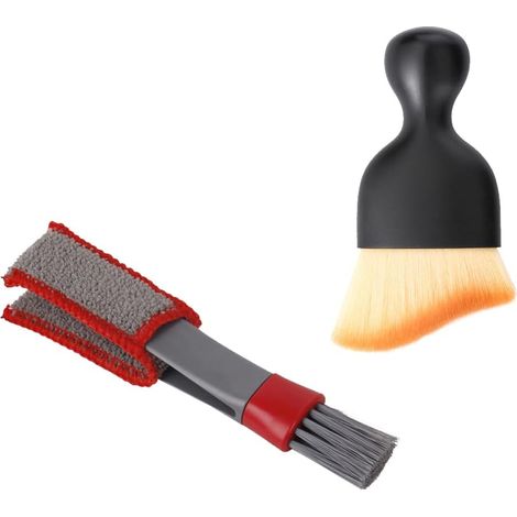 Pinceau de Détail Auto Pinceau Nettoyage Voiture Détail Brosse Kit Nettoyage Voiture Interieur Pinceau Detailing Auto pour Le Nettoyage Extérieur Cuir Bouches D'aération (1/5)