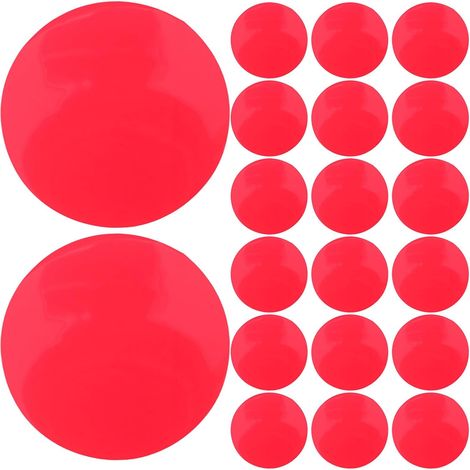 Lot de 30 Autocollants en Gel pour éclairage d'ambiance, Film diffuseur Rouge Autocollant de 60 mm, filtres de Couleur Chaude pour Spots LED de Plafond et éclairage vidéo. (1/5)