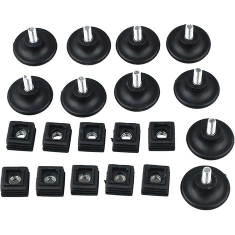 Kit de 10 inserts pour tubes carrés 25 mm x 25 mm, diamètre de base 45 mm (1/5)