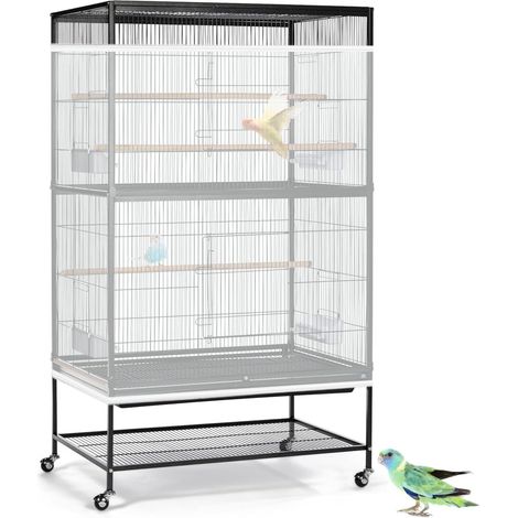 Extra Large Cage À Oiseaux Graines De Recueil De Graines Jupe Garde Couverture de Cage à Oiseaux Filet de Perroquet en Maille de Nylon pour Cages Rondes et Carrées (Blanc, 11831.5in/30080cm)