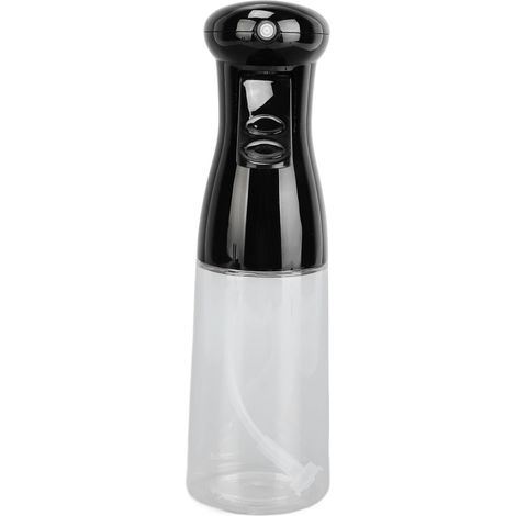 200-ml-Ölsprüher aus lebensmittelechtem PP, Flasche mit ergonomischem Griff für gleichmäßiges Dosieren von Öl, Essig und Sojasauce, Schwarz (1/5)