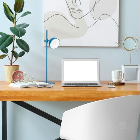 Lampe de bureau LED bleue Orbi 2,5 W (1/5)
