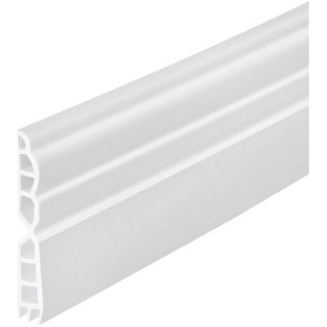 Bande d'étanchéité auto-adhésive pour boudin de porte, bande d'étanchéité étanche pour bas de porte, bloqueur de vent (blanc) (1/5)