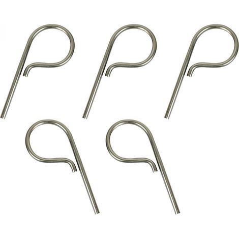 Lot de 5 pitons P Standard en inox 12 cm - Linxor (1/2)