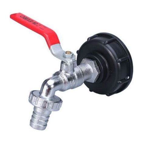 Adaptateur de réservoir IBC connecteur fileté 1/2", robinet de réservoir 1000L, collecteur d'eau de pluie, raccords de sortie (1/5)