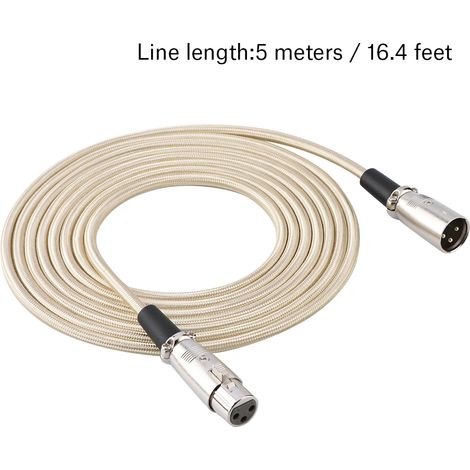 Câble Micro USB Mâle vers Femelle 5m - Fil Audio 3 Broches 16.4 Pieds