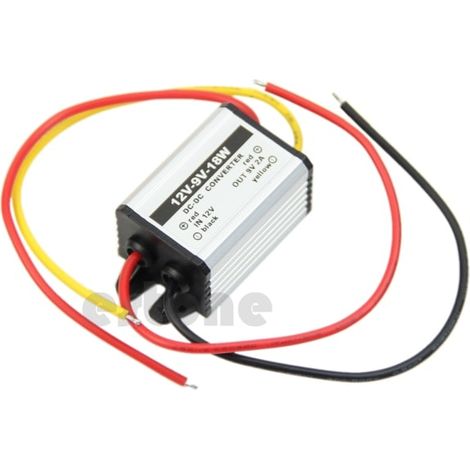 Convertisseur CC-CC, module d'alimentation 12V vers 9V, étanche.