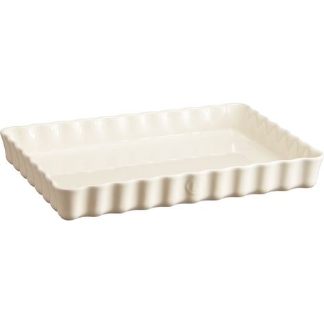 Emile Henry AU Four Tortiera Rettangolare, Ceramica, Argilla, 33,5 x 24 x 5 cm (1/4)
