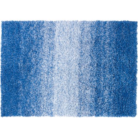 Badteppich Wave Rutschsicher & schnelltrocknend Blau/Weiß 70 x 100 cm