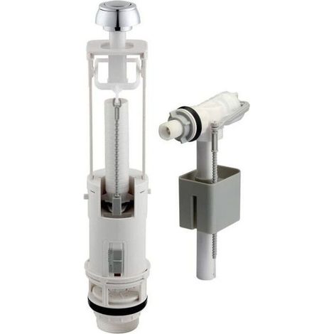 – Mécanisme de chasse d'eau avec robinet flotteur – Ajustable en hauteur – Silencieux – Anti-siphonage – Raccordement M 3/8 (12x17) (1/3)