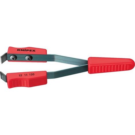 KNIPEX 15 11 120 Lackabzieh-Pinzette Geriffelt 125 mm