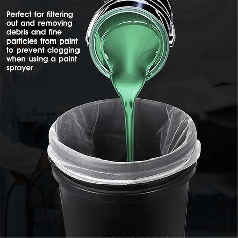 Lot de 10 sacs filtres à peinture, capacité 1 gallon, avec cordon de serrage. (1/5)