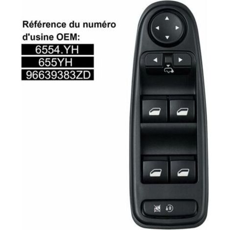 Commande Leve Vitre C4 Picasso 6554.YH Commutateur Interrupteur Bouton Lve Vitre Pour Citroen C4 Grand Picasso
