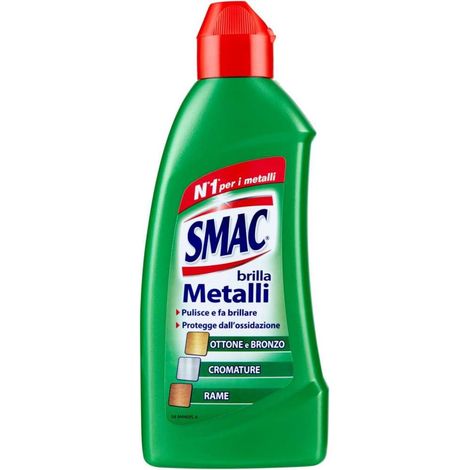 Smac Brilla Metalli – Crema Detergente per Cromature, Rame, Bronzo e Acciaio 250 ml (1/3)