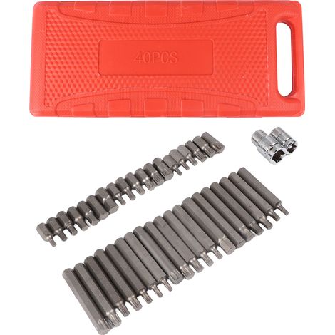 Coffret de douilles à embouts cannelés Master avec boîte de rangement en plastique pour la réparation automobile S2