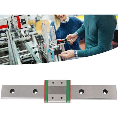 Rail de guidage linéaire MGW12C-00-1R avec curseur élargi miniature (1/5)