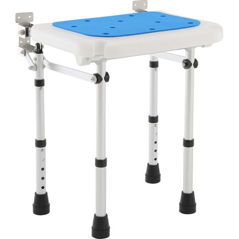 Asiento de ducha plegable para fijar a la pared, taburete de seguridad para el baño con altura regulable, soporte resistente con una capacidad de hasta 200 kg, para personas mayores y con discapacidad (1/5)