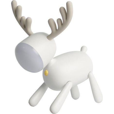 Lampe cerf LED lampe de bureau cerf dessin animé USB veilleuse avec lampe de bureau de lecture (blanc, 1 pièce) 169 × 159 × 240 mm- (1/5)