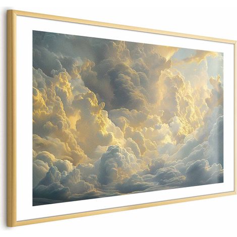 Plakat – Der letzte Atemzug des Tages: Wolken, erleuchtet vom Abendrot (1/4)