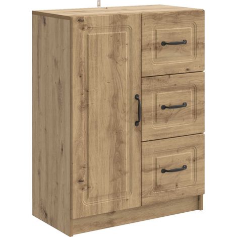 vidaXL  Sideboard  Artisan Oak 66 x 34.5 x 87 cm Engineered Wood